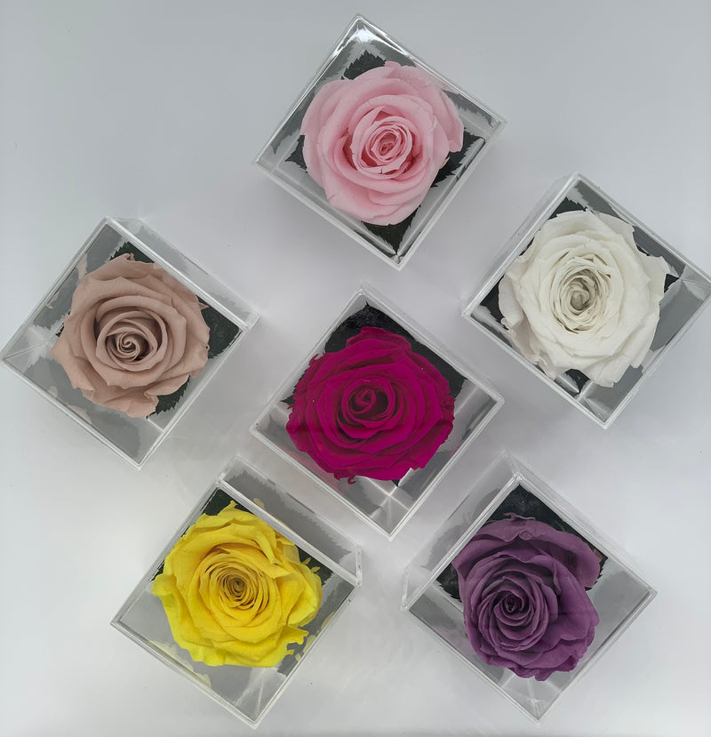 GOLD ROSE MINI ACRYLIC BOX